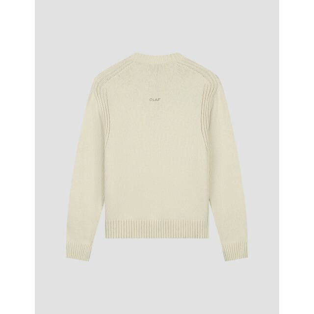 Olaf Essential Knitted Crewneck Sweaters Off White M250700