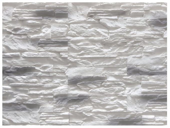 Stegu - Wandpaneel - Gips - 37×9,2 cm - Biało-szary