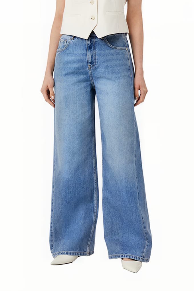 Comma  Jeans Blue Denim Maat: W38 | Flared Jeans Outlet | Dames | Blauw