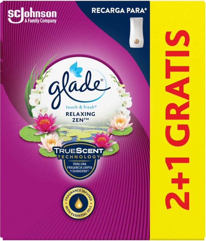 8x Glade Touch & Fresh Relaxing Zen 10 ml