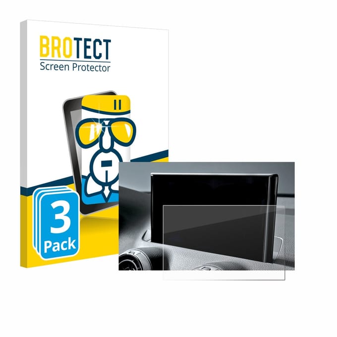 Screenprotector 3 Stuks voor Audi Q2 Facelift 2024 Beschermglas transparant