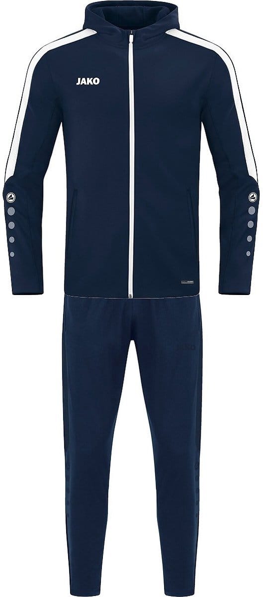 Jako Power Polyesterpak Met Kap Kinderen - Marine | Maat: 140