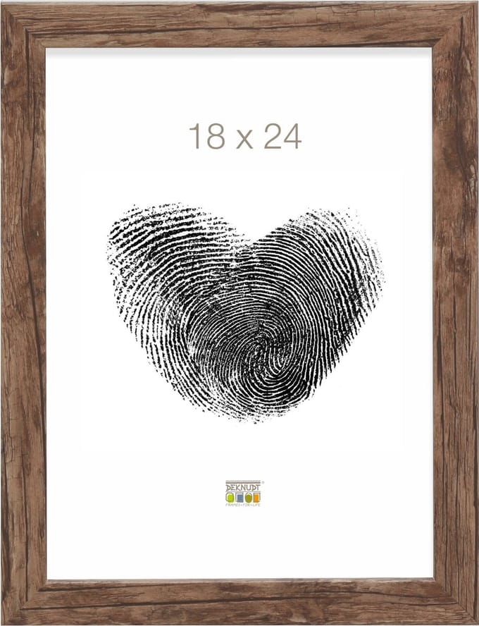Deknudt Frames fotolijst S45RH3 - bruin - hout - 18x24 cm