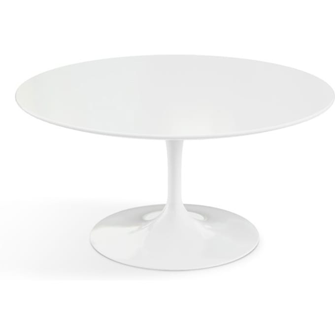 Knoll International - Salontafel Saarinen - wit - Laminaat wit - Ø 91 cm