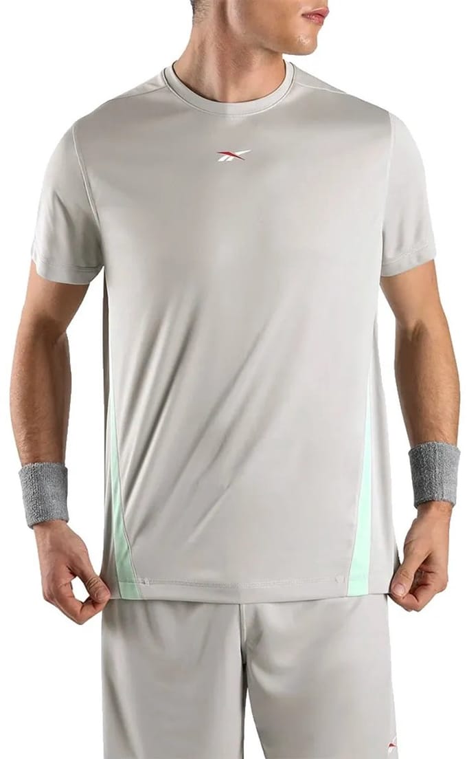 Reebok Blocked T-shirt Met Korte Mouwen Grijs S Man