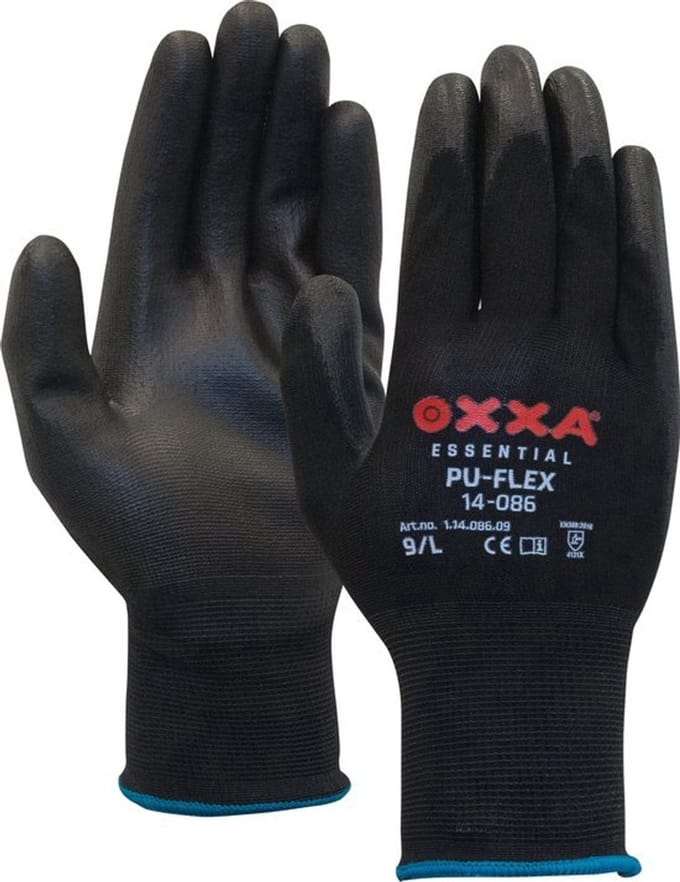 OXXA® PU-Flex 14-086 - Werkhandschoenen - Maat 9 (Large) - 12 Stuks