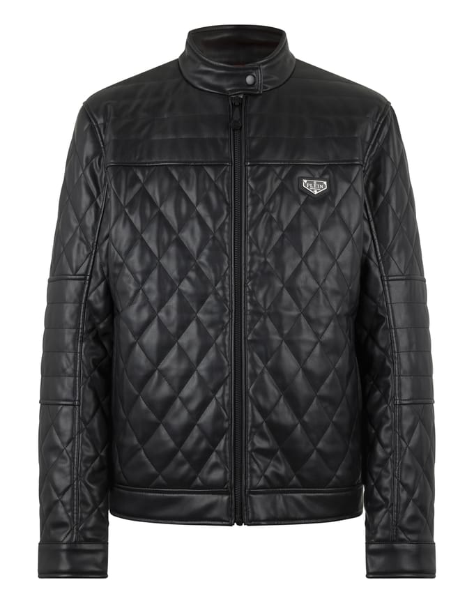 Eco Leather Padded Jacket