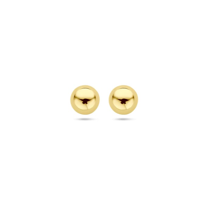Marie Celeste oorknoppen bol - 6 mm - Goud
