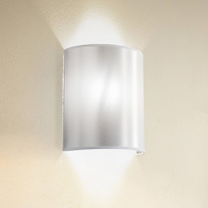 Euluna Wandlamp Satin van Atlas, wit/goud