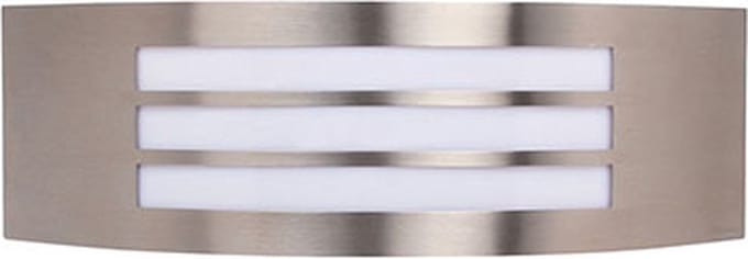 LED Tuinverlichting - Buitenlamp - Manipu 2 - Wand - RVS - E27 - Vierkant