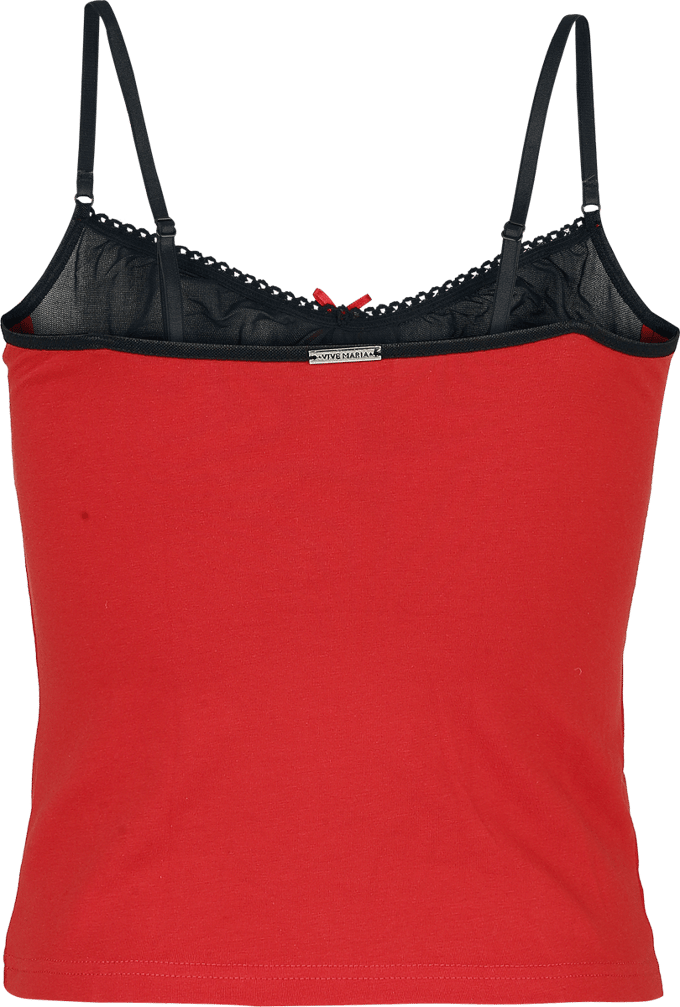 Vive Maria Top - Coquette - M tot XXL - voor Vrouwen - rood