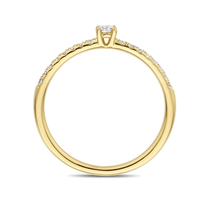 Aanzoeksring Diamant 0.25ct H Si