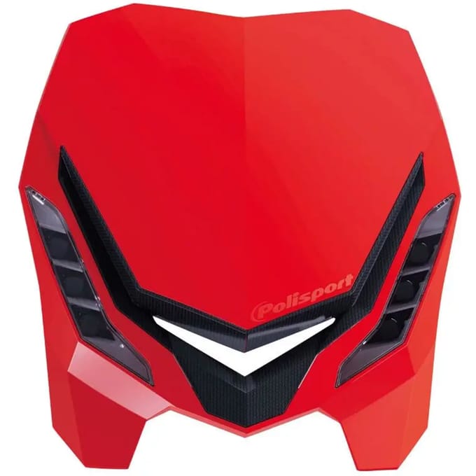 Koplamphouder rood met LED Polisport E-BLAZE 8670800004 Nieuw voor motor TT enduro