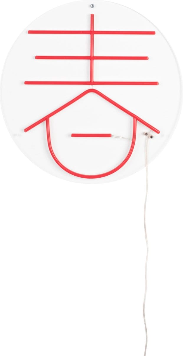 Dutchbone Sya Spring Neon Wandlamp - Oranje