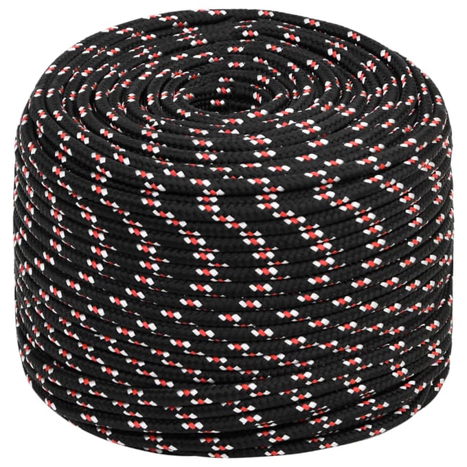 vidaXL - Boot - touw - 10 - mm - 100 - m - polypropyleen - zwart