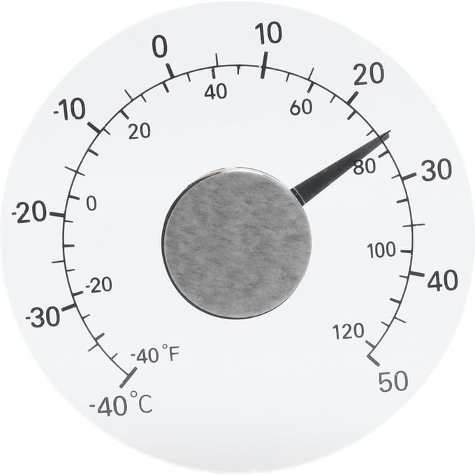 Buitenthermometer Zelfklevend Transparant Waterdicht Deur Raam Temperatuurmeter voor Boerderij Huis gray