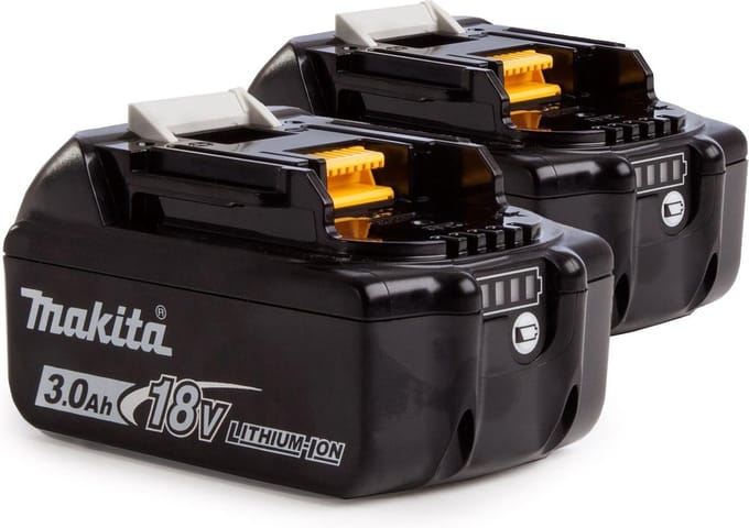 Lot de 2 batteries 18V Li-Ion LXT 3,0 Ah - MAKITA BL1830BX2