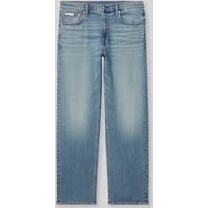 straight fit jeans van puur katoen