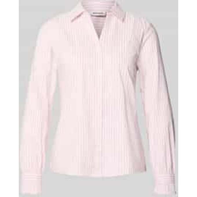 Overhemdblouse van katoenmix