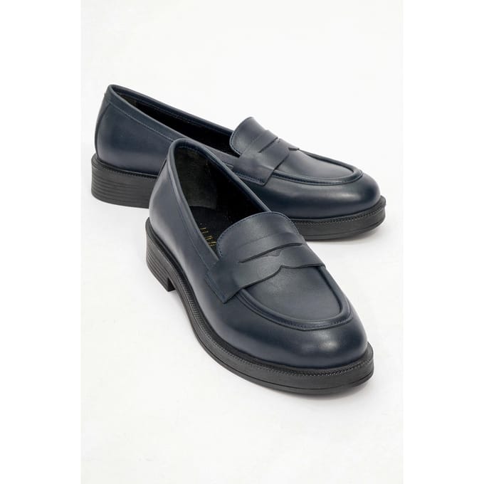 Bree Platform Penny Leren Loafer