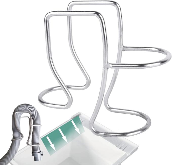 Universele Afvoerslang Houder voor Wasmachine - Verstelbare Slangclip en Suctioncups