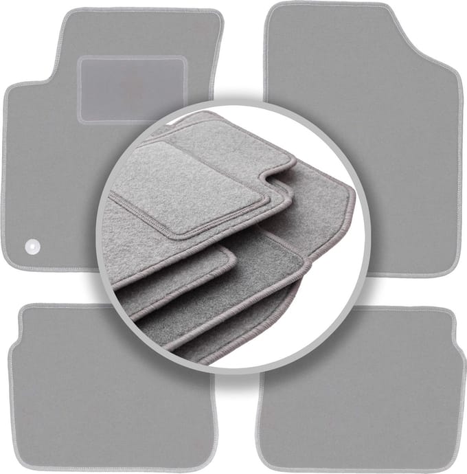 Automatten asgrijs voor: Hyundai i10 hatchback (2007-2013)