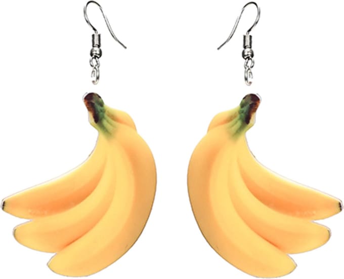 Fako Bijoux® - Oorbellen - Groente & Fruit - Bananen