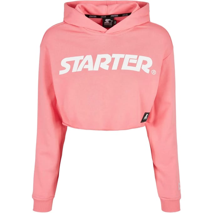 Starter Black Label - Logo pinkgrapefruit Crop Hoodie - S - Roze