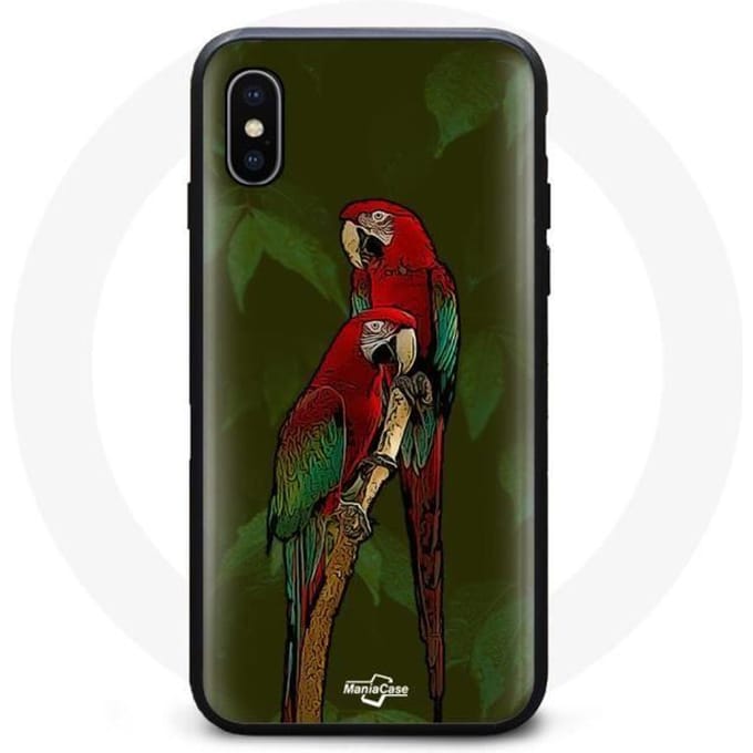 Iphone XS max hoesje Pionus Parrot Rood rood