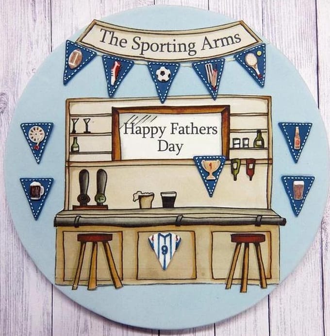 Katy Sue Designs - Design mat - Bunting for Boys  - Sport & Vlaggetjes
