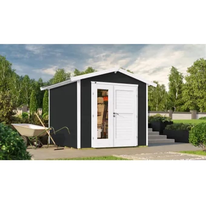 Weka Tuinhuis 224 A - Antraciet - 235x239cm