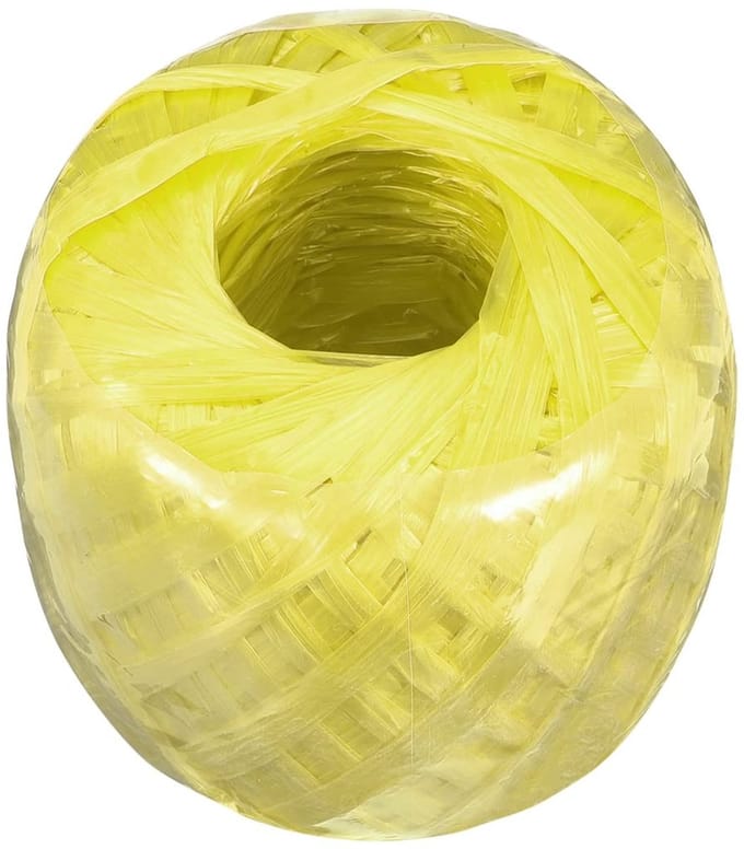 Dailygoods - Polyester Nylon Touw 100m voor DIY Boekverpakking Geel