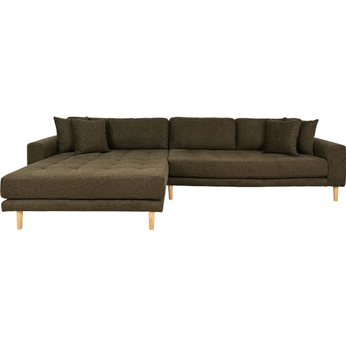 House Collection Hoekbank Milo Lounge Sofa Links Olijf Groen
