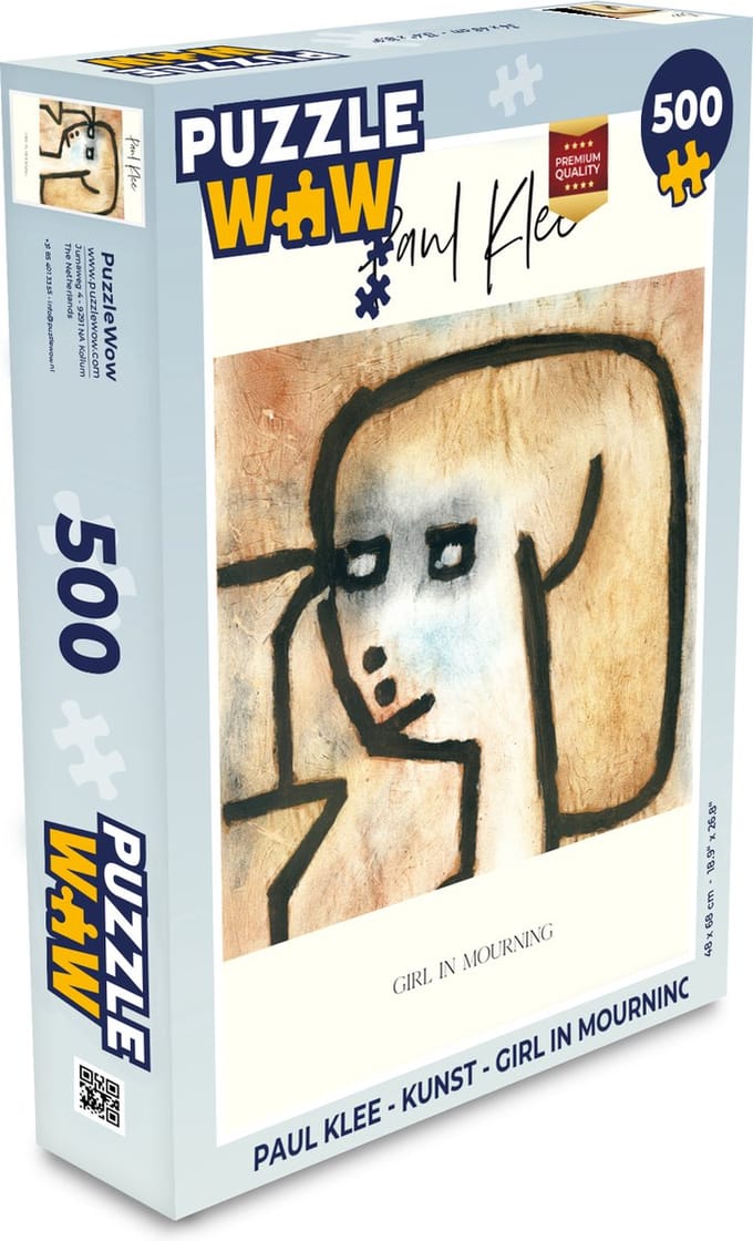 Puzzel Paul Klee - Kunst - Girl in mourning - Legpuzzel - Puzzel 500 stukjes