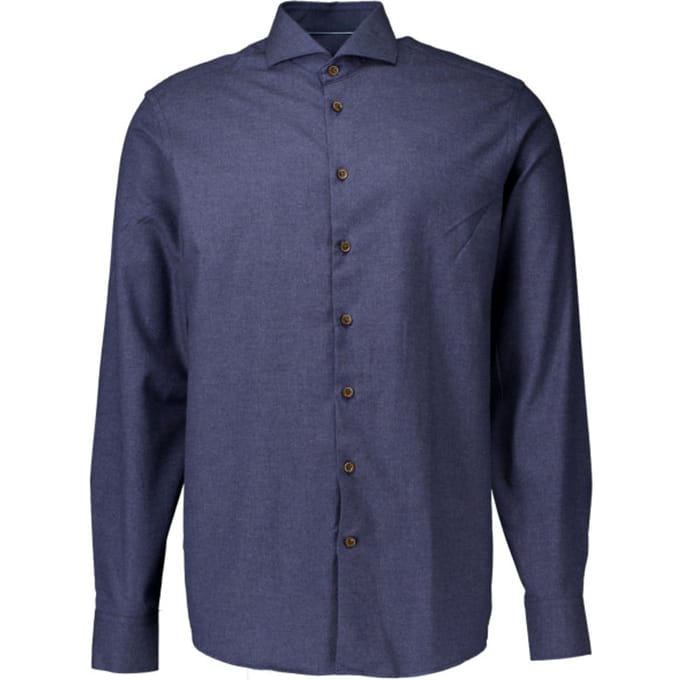 John Miller  Lange Mouw Overhemden Donkerblauw 5141848