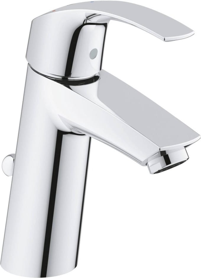GROHE Eurosmart New Wastafelkraan - Medium Uitloop - Met Trekwaste - Chroom - 2339310E