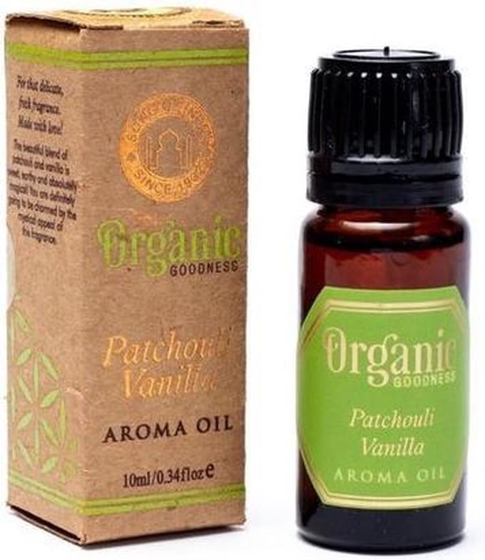 Olie - organic patchouli vanilla - Olie - Bruin - 7x3x3 cm - India - Sawa Hasa - Fairtrade