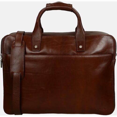 Claudio Ferrici laptoptas 15 inch brown