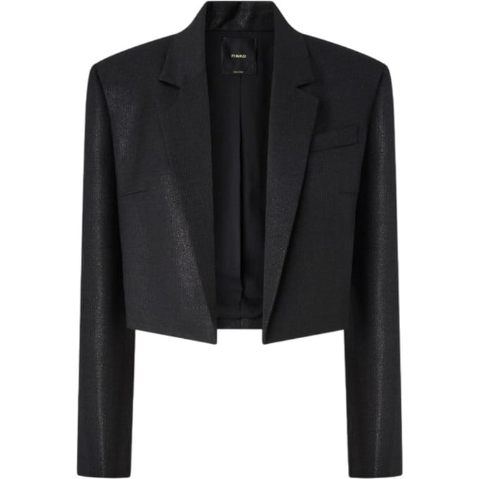 damesjassen Pinko - eliana spencer gessato lurex - zwart