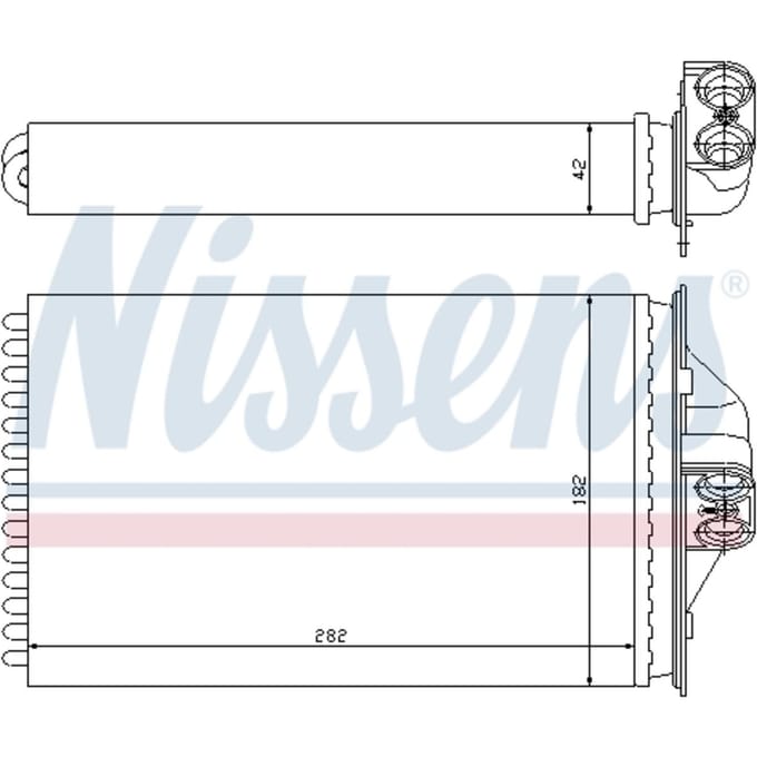 Warmtewisselaar, interieur verwarming NISSENS 70975