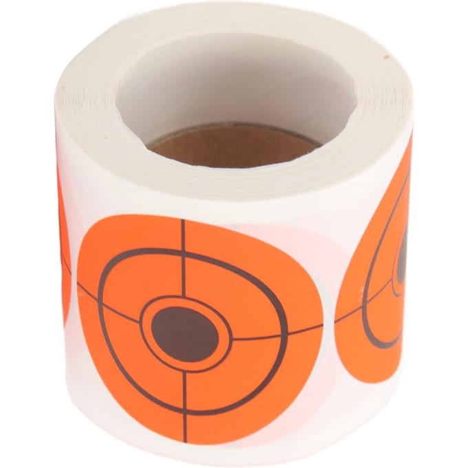 Rouleau de 250 feuilles de papier adhésif pour cibles de tir, cible orange fluorescente