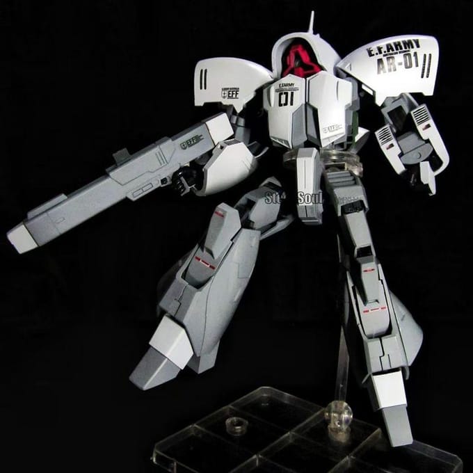 XW HG 1/144 Asshimar NRX-044 Couleur Simple Modèle Méca à Assembler Kits Figurines d'Action Décoration de Bureau Jouets Puzzle pour Garçons Cadeau gray