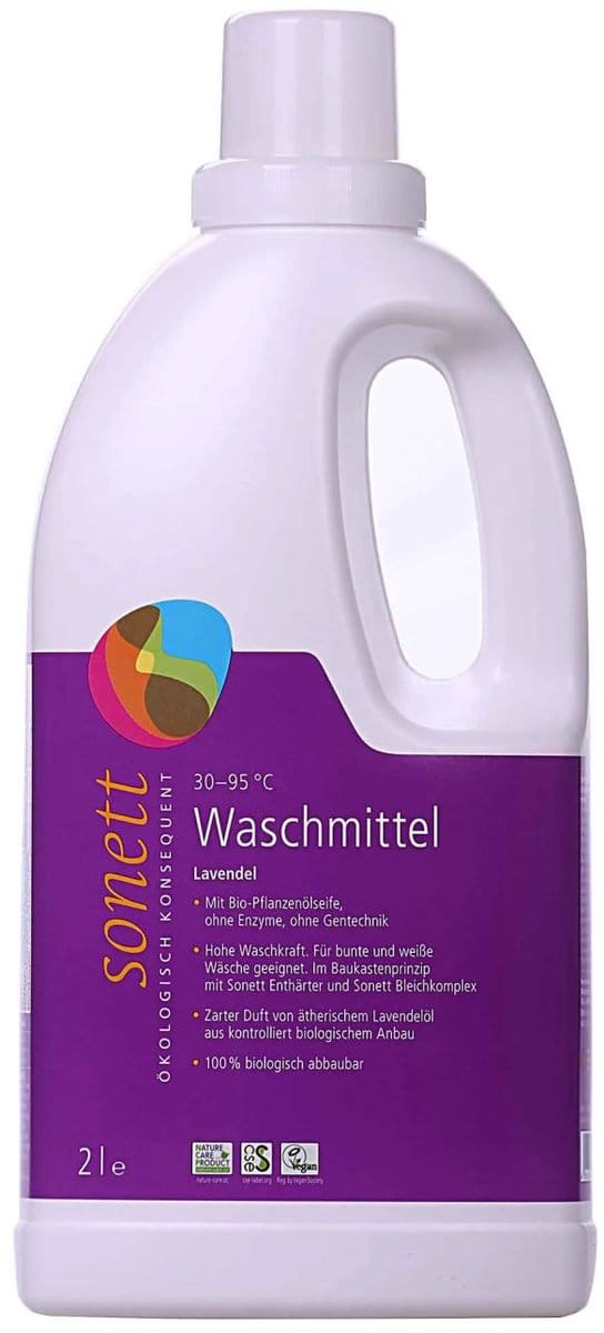 Ecologisch vloeibaar wasmiddel lavendel 2L voor bonte was