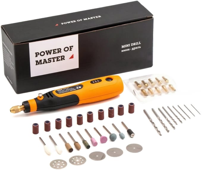 46-delig Mini Multitool – Roterende Multitool – 3.6V – USB Oplaadbare Roterende Gereedschapset met 3 Snelheden