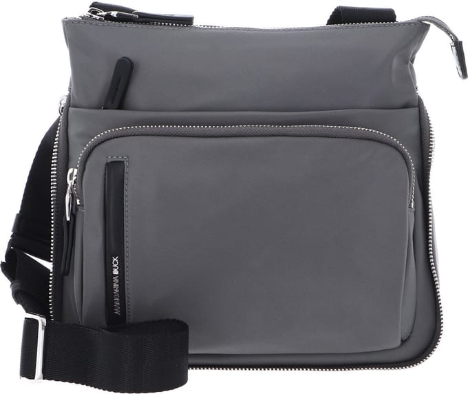 MANDARINA DUCK Schoudertas Hunter Crossover Smoked Pearl Grijs