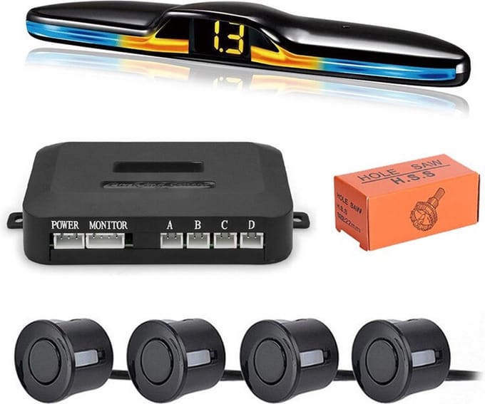 VCTparts® Auto Parkeer Sensoren Inbouwpakket met 4 Detectoren (set)