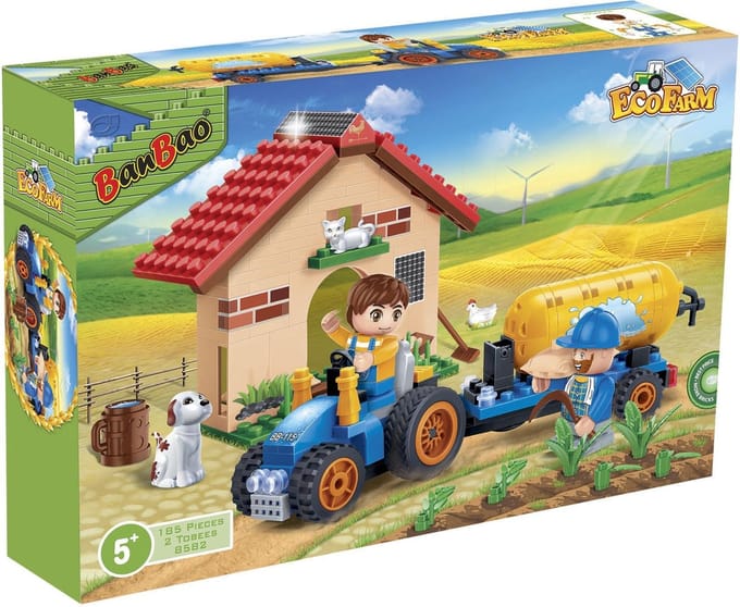 BanBao Boerderij Tractor met Giertank - 8582