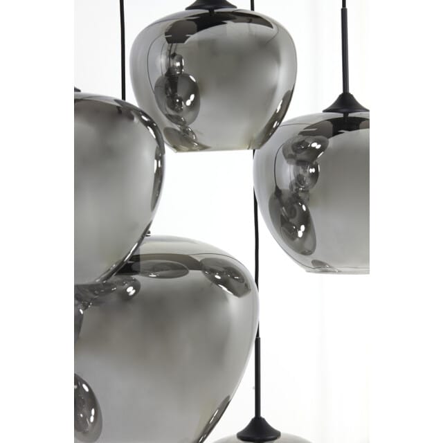 Light & Living Hanglamp Mayson 10-Lamps - Grijs