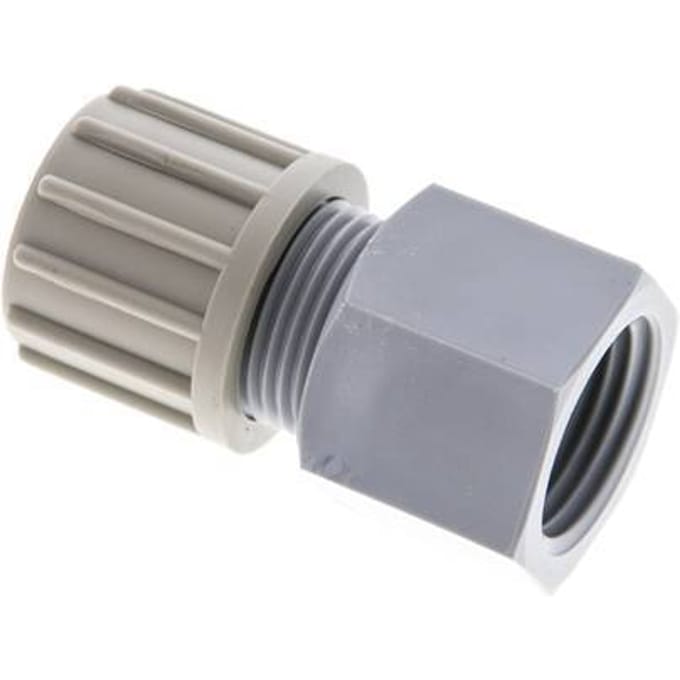 14x12mm & G1/2'' PA Rechte Knelfitting Binnendraad 10bar