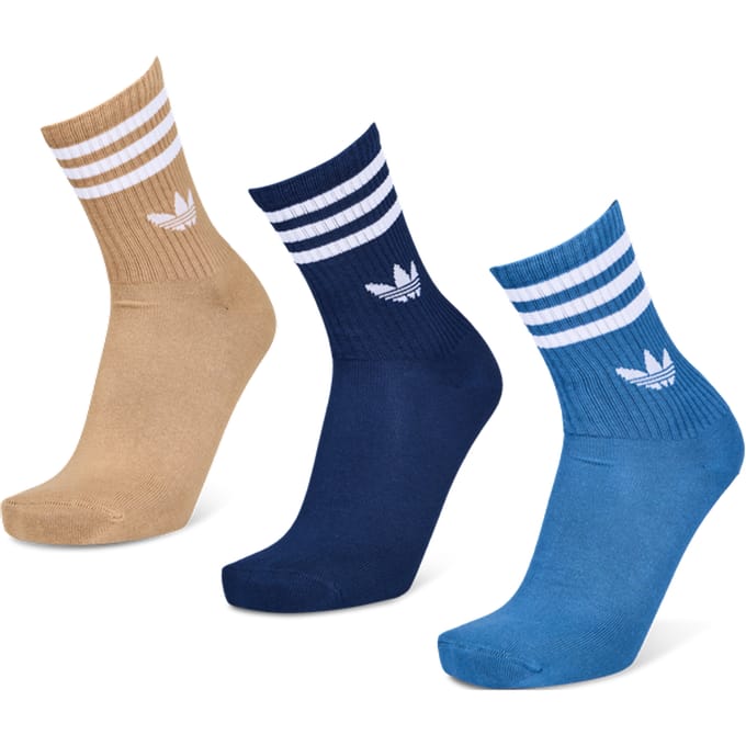 Adidas Mid Cut Crew 3 Pack Sokken Unisex - Wit - Maat 43-45